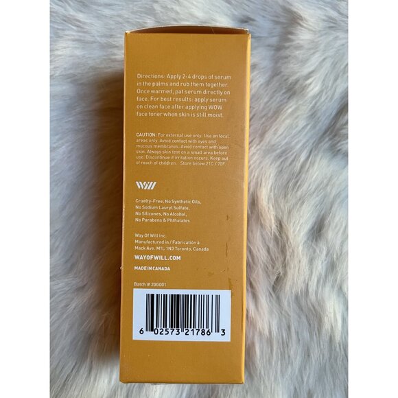 Way Of Will Brightening Face Serum 30ml  Revitalizing & Smoothing Formula - Picture 3 of 6